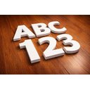 Ver imagem 3 de Letra e Número em Pvc Expandido Branco, 10cm Altura / Espessura de 10mm - Kit 3 Letras ou Números