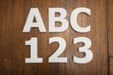 Ver imagem 6 de Letra e Número em Pvc Expandido Branco, 10cm Altura / Espessura de 10mm - Kit 3 Letras ou Números