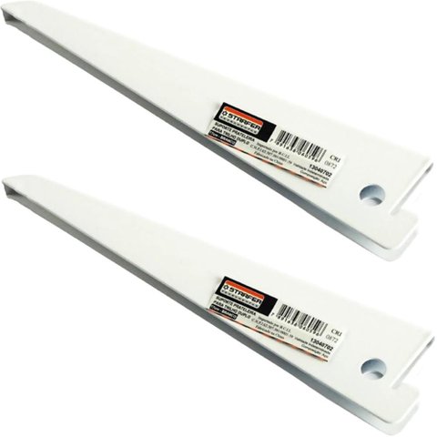 Kit 2 Suporte Trilho Prateleira Duplo em Aço Branco 17cm - Starfer