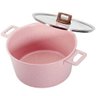 Conjunto de Panelas 16 Pçs Indução Revestimento em Granito Antiaderente Cor Rosa Cooklover - 7