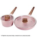 Ver imagem 5 de Conjunto de Panelas 16 Pçs Indução Revestimento em Granito Antiaderente Cor Rosa Cooklover