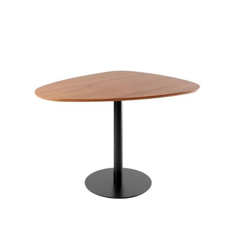 Mesa de Jantar Orgânica para 4 Lugares Kalyx 122 Cm - Preto C/ Canella