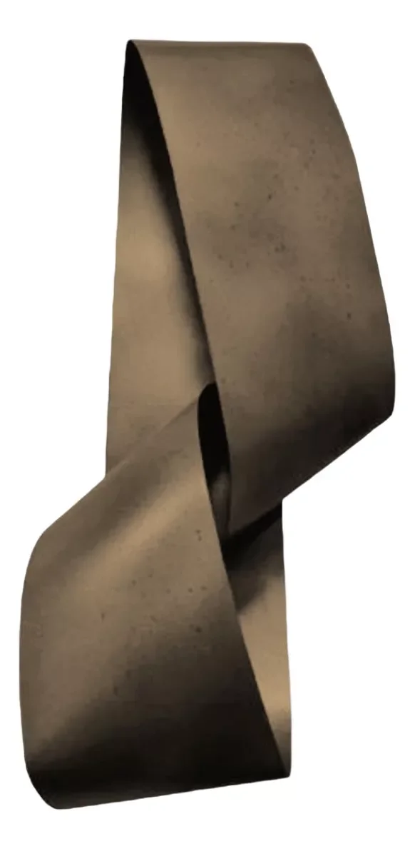 Decoração Escultura de Parede de Metal Exclusivo no Brasil Home Decor Bronze Escuro - 1