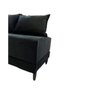 Sofanete Sofá Cama com 3 Almofadas Suede Preto - ATN - 2