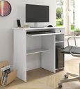 Ver imagem 3 de Mesa para Computador Viena com Gaveta Para Sala Quarto Escritório - Branco