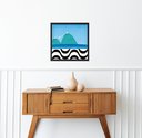 Ver imagem 2 de Quadro Quadrado Rio de Janeiro Corcovado- 33x33cm:moldura Preta