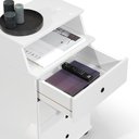Ver imagem 3 de Mesa de Cabeceira 4 Gavetas e Nicho Luxo Ii - Branco