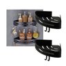 Organizador de Canto Prateleira Ganchos Suporte Porta Shampoo Ducha Cosmetico Banheiro Cozinha - 2