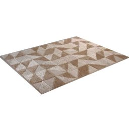 Tapete para Sala Jazz Alto e Baixo Relevo 100 x 150cm - Desenho 6 Trigo - 2