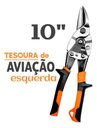 Ver imagem 3 de Tesoura Manual para Chapa 10 Polegadas Corte Esquerdo