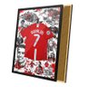Quadro Desenho Camisa 7 M. United Arte Cr7 Moldura e Vidro - 2