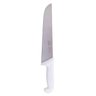 Kit 3 Facas Açougueiro Para Carne 8 10 e 12 Polegadas E Faca Desossar Em Aço Inox Cabo Branco - 3