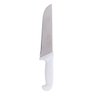 Kit 3 Facas Açougueiro Para Carne 8 10 e 12 Polegadas E Faca Desossar Em Aço Inox Cabo Branco - 4