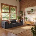 Ver imagem 1 de Sofá Modular 3 Lugares com 2 Cantos Kappesberg Boucle Titanio