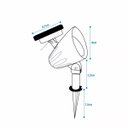 Ver imagem 5 de Luminária Solar Refletor Holofote Super LED Branco Frio com Espeto para Jardim