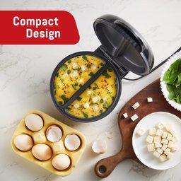 Elite Gourmet Eom205 Máquina Elétrica de Omelete 2 Individuais Preto - 6