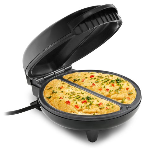 Elite Gourmet Eom205 Máquina Elétrica de Omelete 2 Individuais Preto