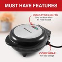Ver imagem 3 de Elite Gourmet Eom205 Máquina Elétrica de Omelete 2 Individuais Preto