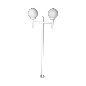 Poste jardim colonial 2,40m Branco