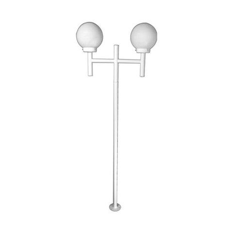 Poste jardim colonial 2,40m Branco