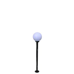 Poste jardim colonial 1,20m com globo - 1