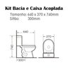 Vaso Sanitário com Caixa Acoplada e descarga dupla de 3/6L - 2