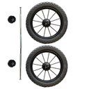 Ver imagem 1 de Kit Triciclo para Transformar Bicicleta de Equilíbrio em Triciclo Biciquetinha 2 Rodas + Eixo - Pret