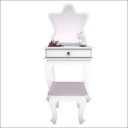 Ver imagem 4 de Penteadeira Infantil com Espelho Gaveta Organizadora Maquiagem com  Banqueta Quarto Menina JB 7200  
