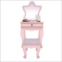 Ver imagem 3 de Penteadeira Camarim Gaveta Organizadora Maquiagem Banqueta Espelho Quarto Menina Jb 7200 - Rosa -rpm