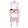 Penteadeira Camarim Gaveta Organizadora Maquiagem Banqueta Espelho Quarto Menina Jb 7200 - Rosa -rpm - 3