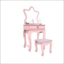 Ver imagem 2 de Penteadeira Camarim Gaveta Organizadora Maquiagem Banqueta Espelho Quarto Menina Jb 7200 - Rosa -rpm