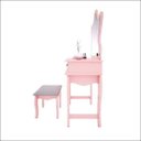 Ver imagem 5 de Penteadeira Camarim Gaveta Organizadora Maquiagem Banqueta Espelho Quarto Menina Jb 7200 - Rosa -rpm