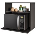 Ver imagem 2 de Suporte Microondas Nicho Luara Bp 60 Cm Eratto Moveis - Preto