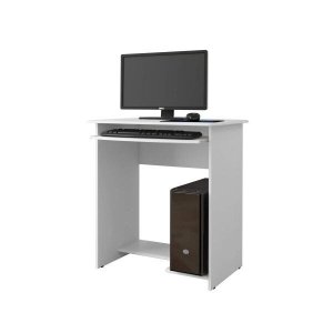 Mesa para Computador Notebook Prática para Sala Quarto Escritório - Branco