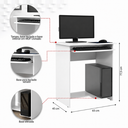 Ver imagem 7 de Mesa para Computador com Espaço para Gabinete Prática - Branco