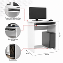 Ver imagem 7 de Mesa para Computador com Espaço para Gabinete Prática - Branco
