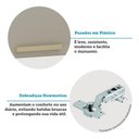 Ver imagem 6 de Armário Aéreo 60cm 1 Porta Basculante Isis Luciane Móveis Avelã-mocca Laca