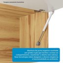 Ver imagem 5 de Armário Aéreo 60cm 1 Porta Basculante Isis Luciane Móveis Avelã-mocca Laca