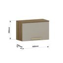 Ver imagem 4 de Armário Aéreo 60cm 1 Porta Basculante Isis Luciane Móveis Avelã-mocca Laca