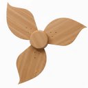 Ver imagem 4 de Ventilador de Teto Natuvent Flower no Light 3 Pás Madeira Freijó