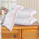 Ver imagem 2 de Jogo de Cama Queen Bordado 600 fios Rivieri Branco Vilela Enxovais 4 peças