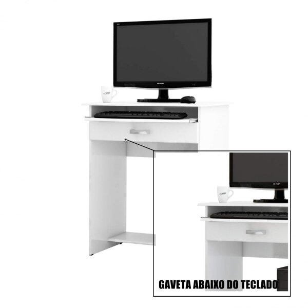 Mesa para Computador 1 Gaveta Pratica Ej Móveis - 4