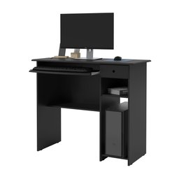 Mesa para Computador 1 Gaveta Viena - Preto - 1