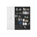 Ver imagem 1 de Estante com Livreiro e Multiuso Preto/Branco - FdECOR