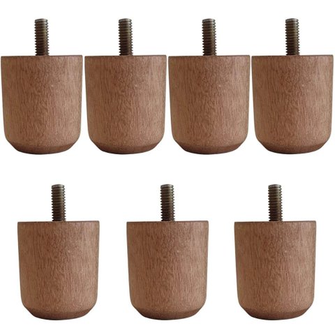 Conjunto de 7 Pés Baixos para Cama Box Kit Pé de Cama de Mad
