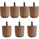 Ver imagem 1 de Conjunto de 7 Pés Baixos para Cama Box Kit Pé de Cama de Mad
