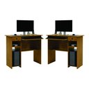 Ver imagem 1 de Mesa para Computador Conjunto Zion Afrodite 1 Gaveta MDF-MDP 65cm Freijó