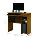 Ver imagem 2 de Mesa para Computador Conjunto Zion Afrodite 1 Gaveta MDF-MDP 65cm Freijó