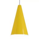 Ver imagem 3 de Pendente Cone Luminária Lustre Alumínio Amarelo - Rei Da Iluminação
