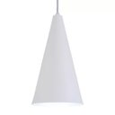 Ver imagem 3 de Pendente Cone Luminária Lustre Alumínio Branco Textura - Rei Da Iluminação